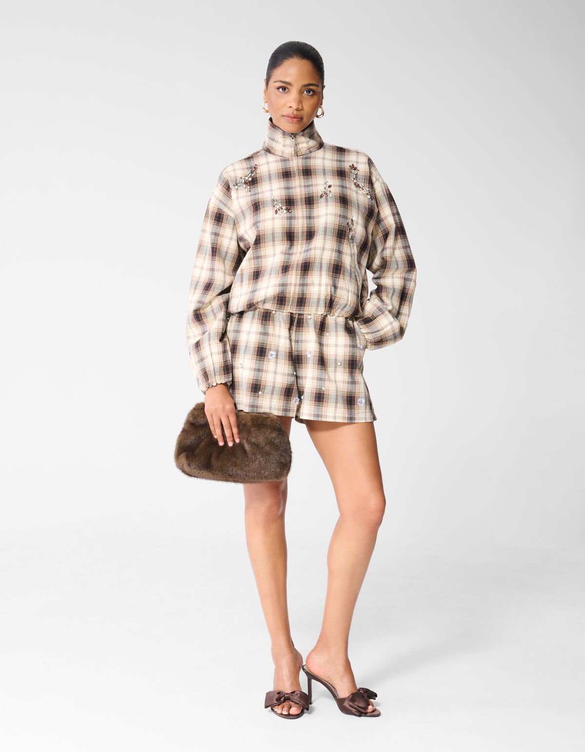 Ruiten Beaded Bomber Bruin SHOEBY WOMEN