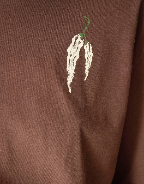 Pepper Artwork T-shirt Bruin SHOEBY WOMEN