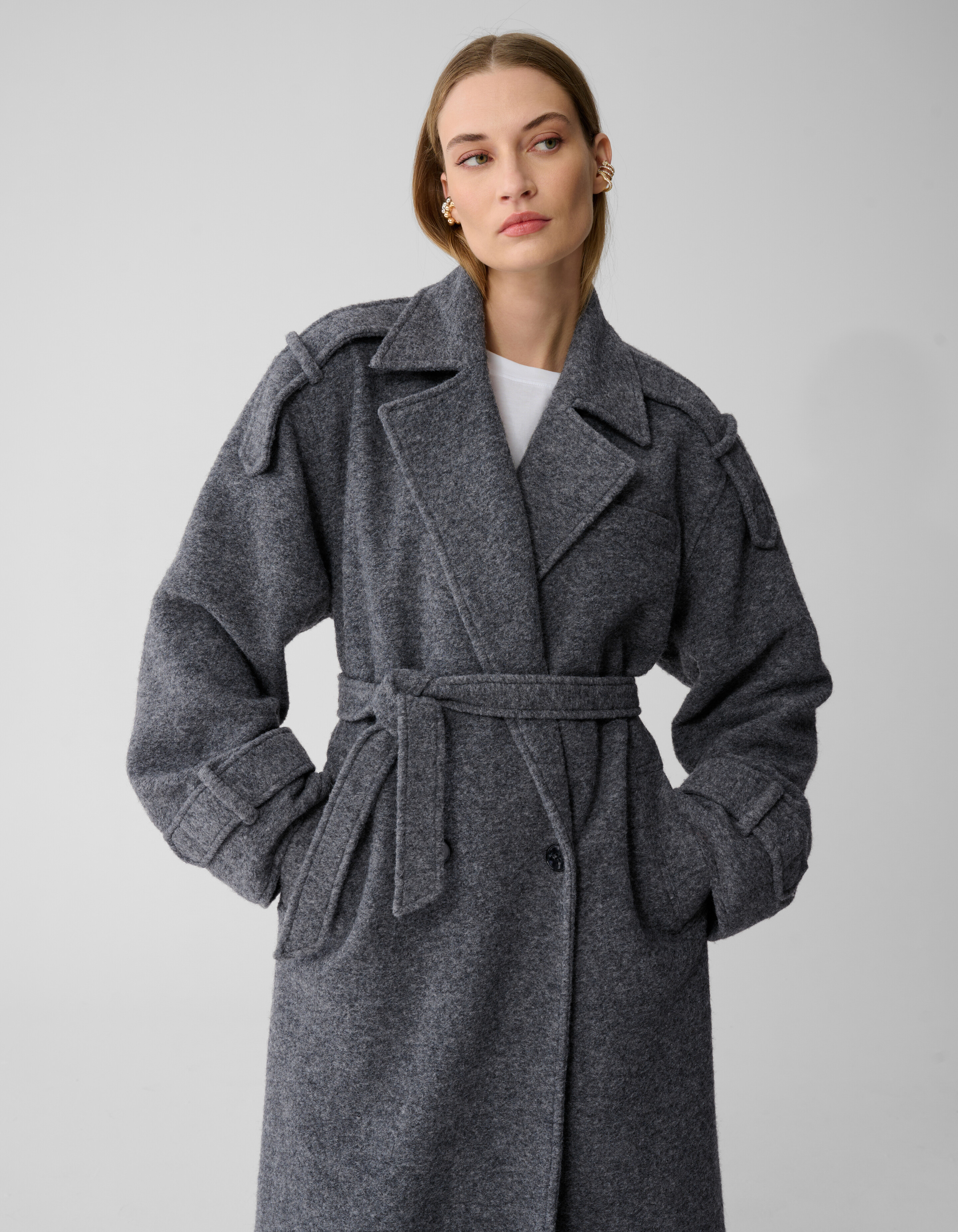 Trenchcoat Donkergrijs By Lonneke SHOEBY WOMEN