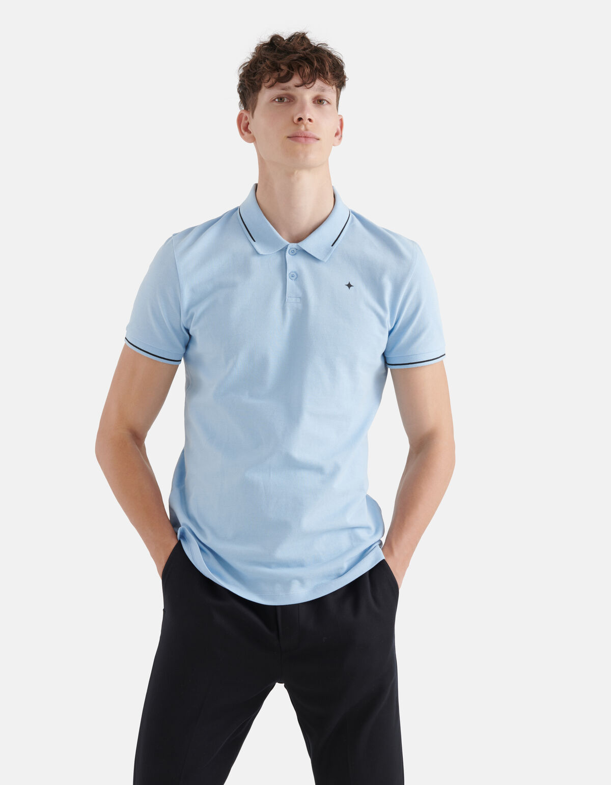 Basis Polo Lichtblauw SHOEBY MEN