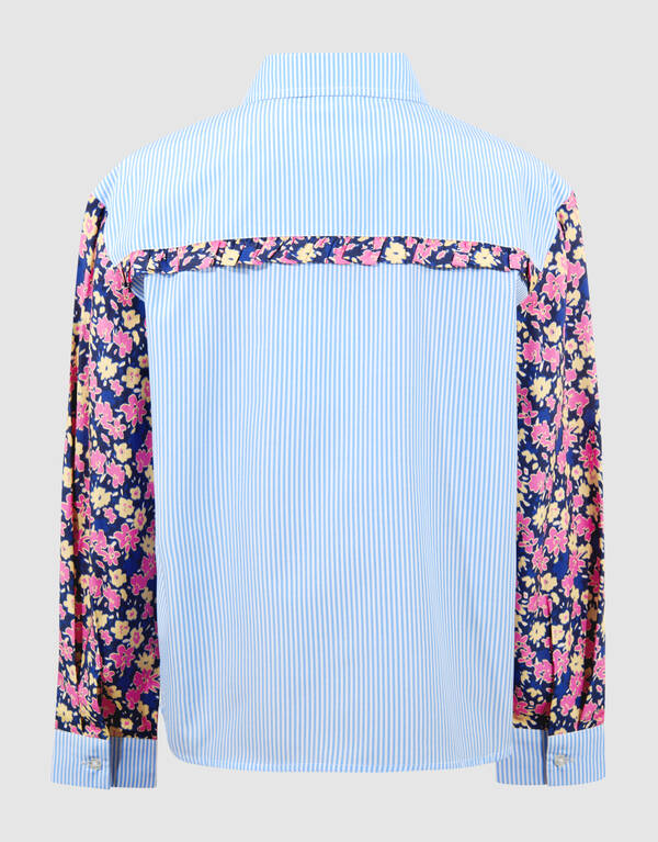 Flower Mix Blouse Lichtblauw SHOEBY GIRLS