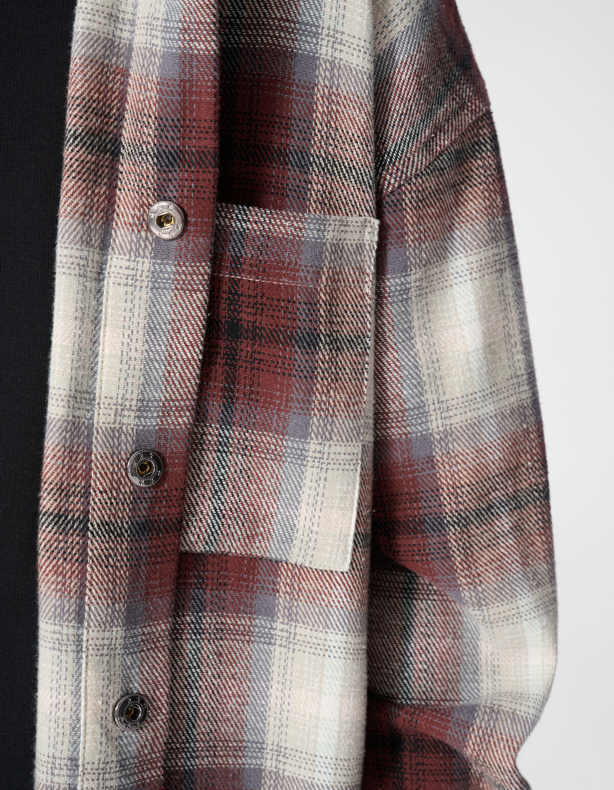Relaxed Hooded Check Overhemd Bruin SHOEBY BOYS