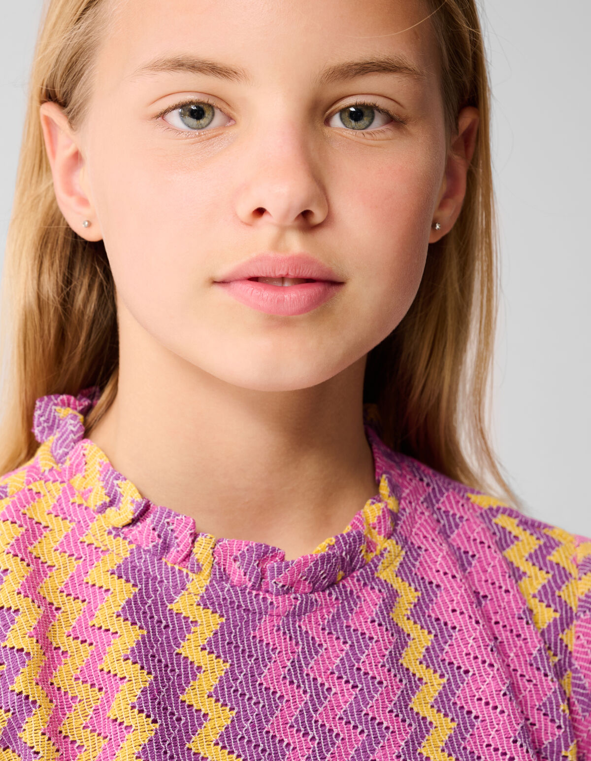 Zigzag crochet Jurk Roze SHOEBY GIRLS