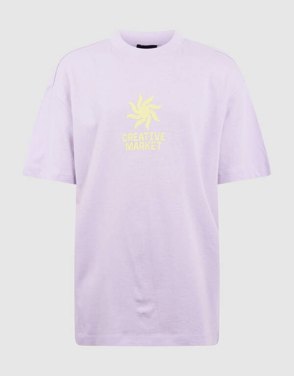 Market Artwork T-shirt Lichtpaars SHOEBY BOYS