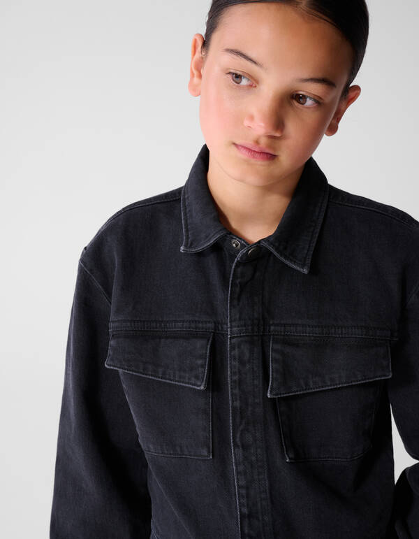 Denim Jumpsuit Zwart SHOEBY GIRLS