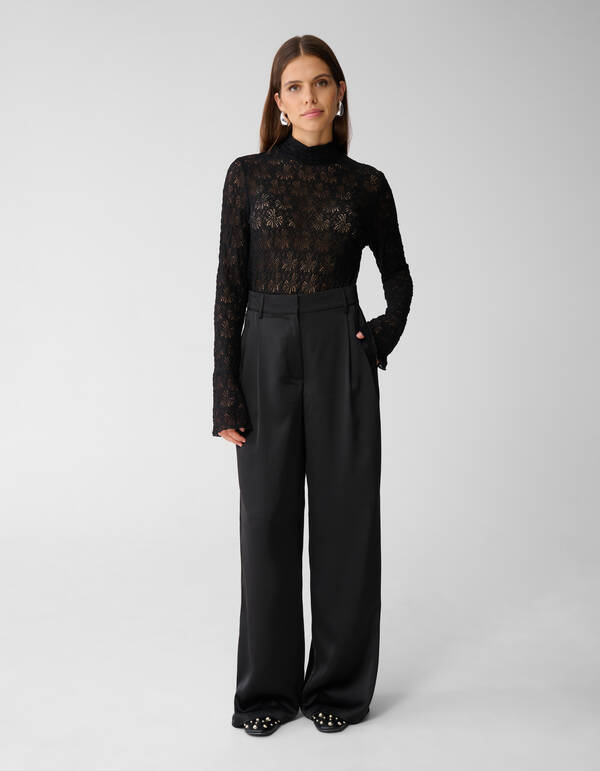 Kanten Top Zwart By Mieke SHOEBY WOMEN