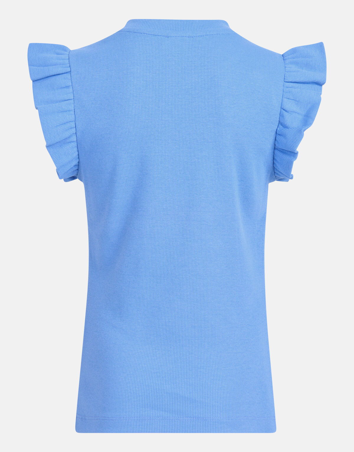 Ruffle Rib Top Lichtblauw SHOEBY GIRLS
