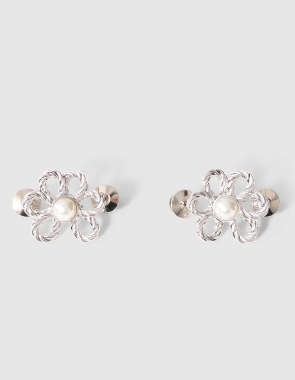 Flower Jeans Pins Zilver SHOEBY ACCESSOIRES
