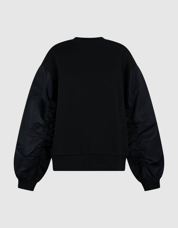 Satijnen Mix Sweater Zwart SHOEBY WOMEN
