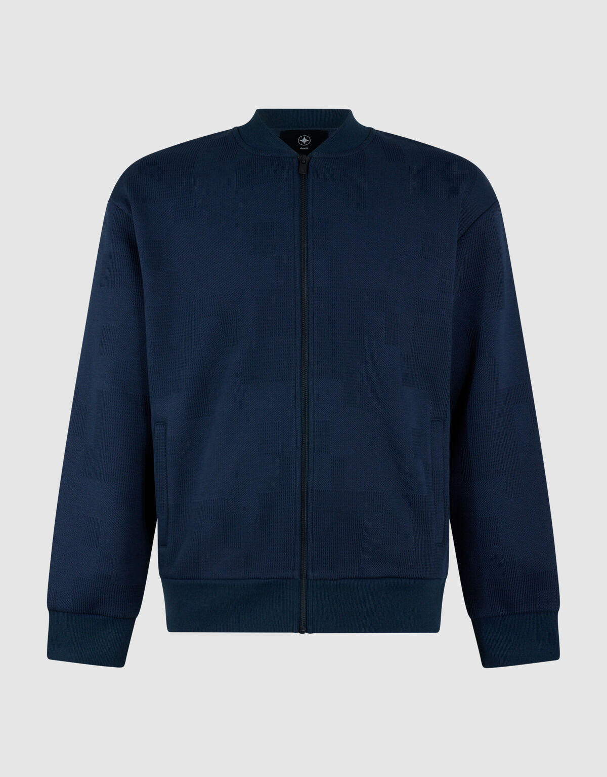 Jacquard Bomber Jack Donkerblauw SHOEBY MEN