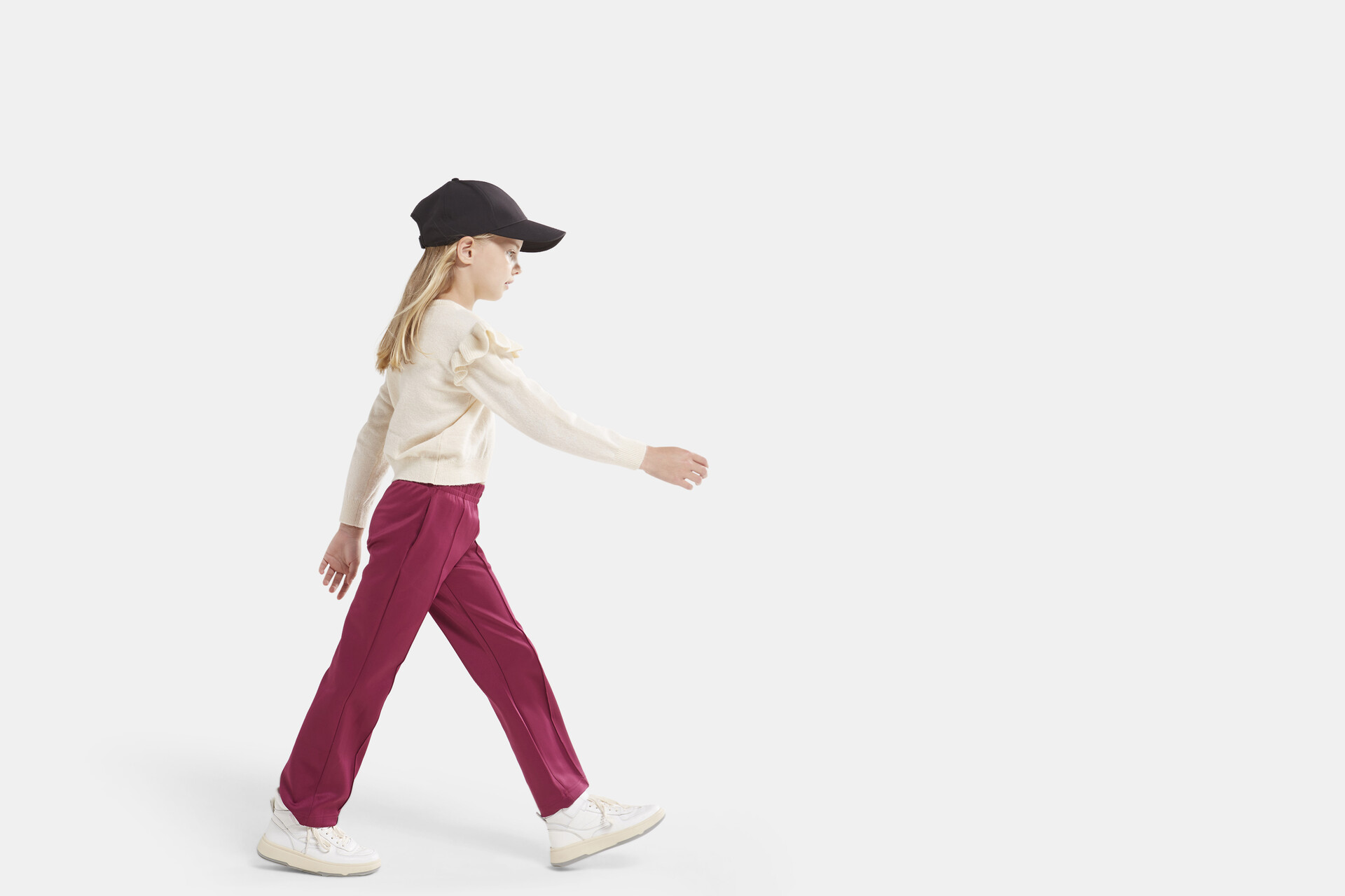 Shoulder Ruffle Pullover SHOEBY GIRLS