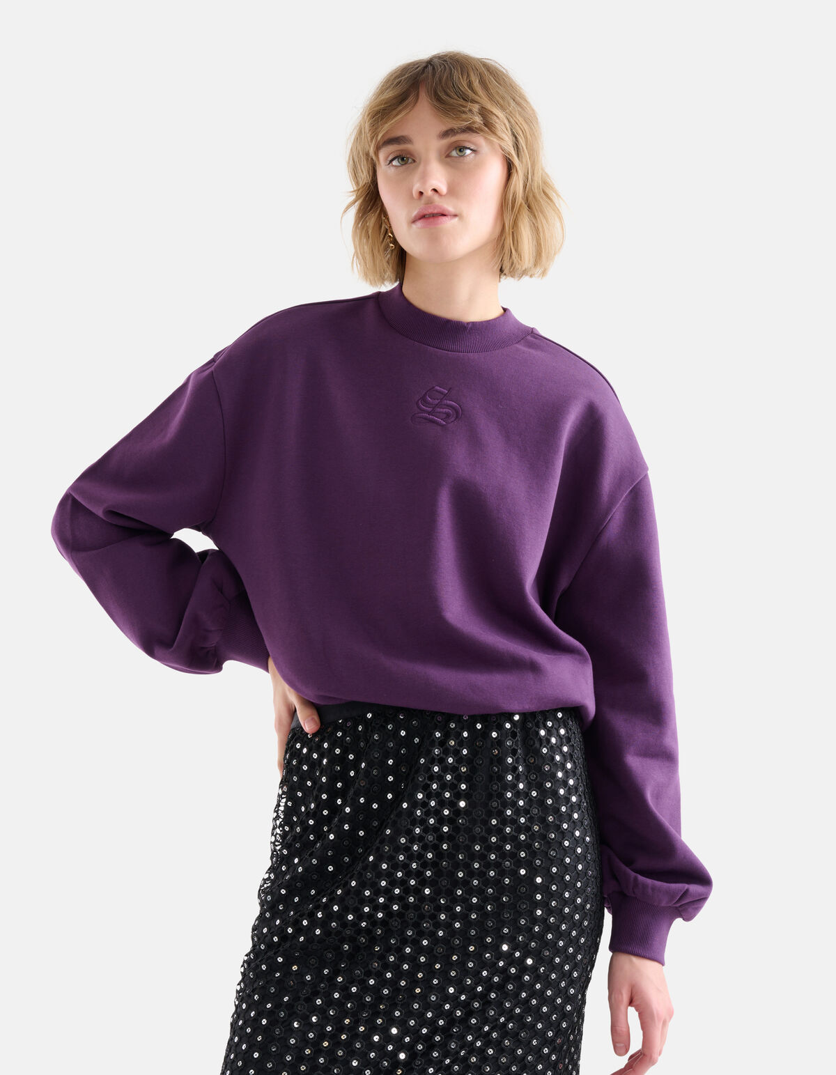 Basis Sweater Paars SHOEBY WOMEN
