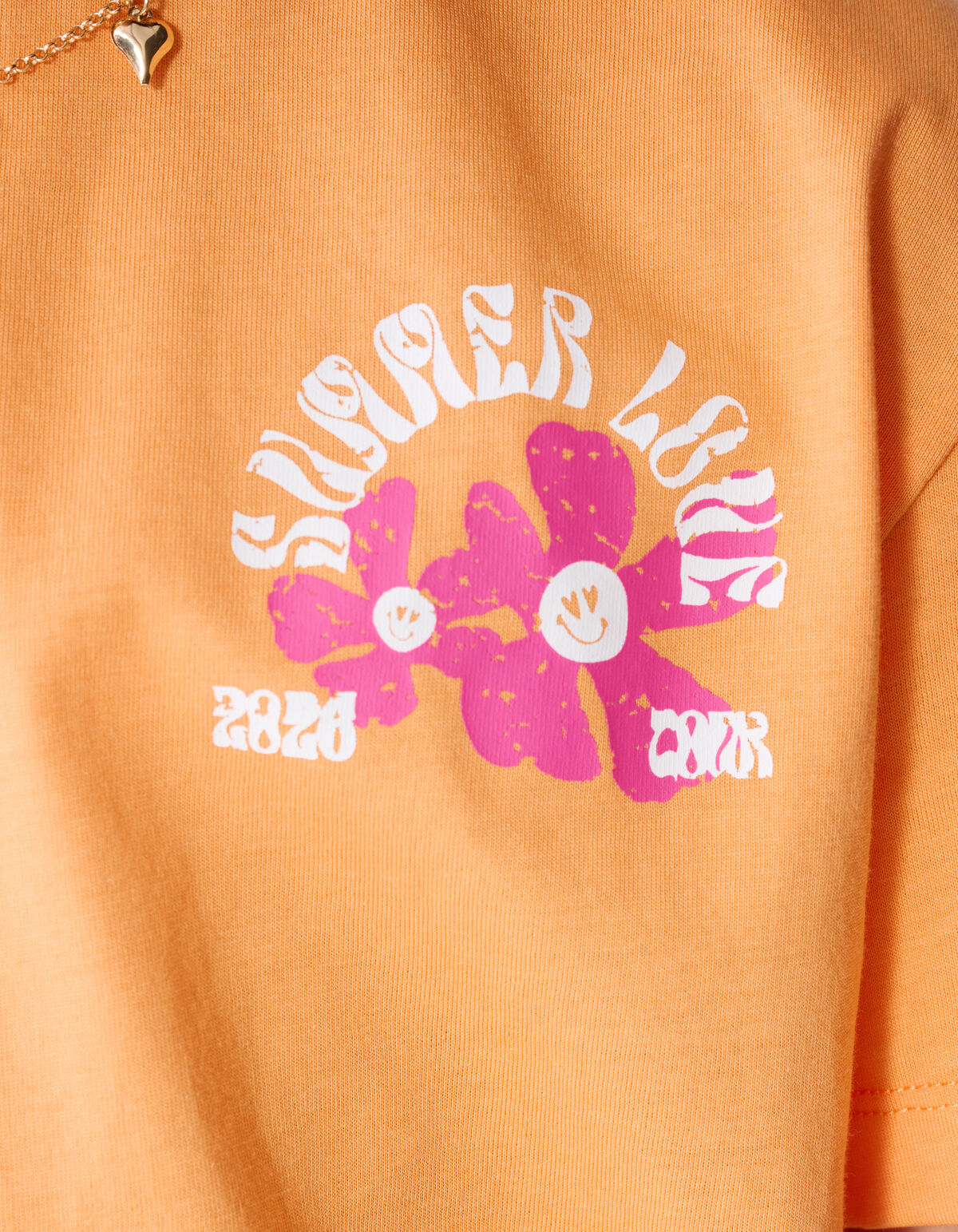 Summer Love T-shirt Oranje SHOEBY GIRLS