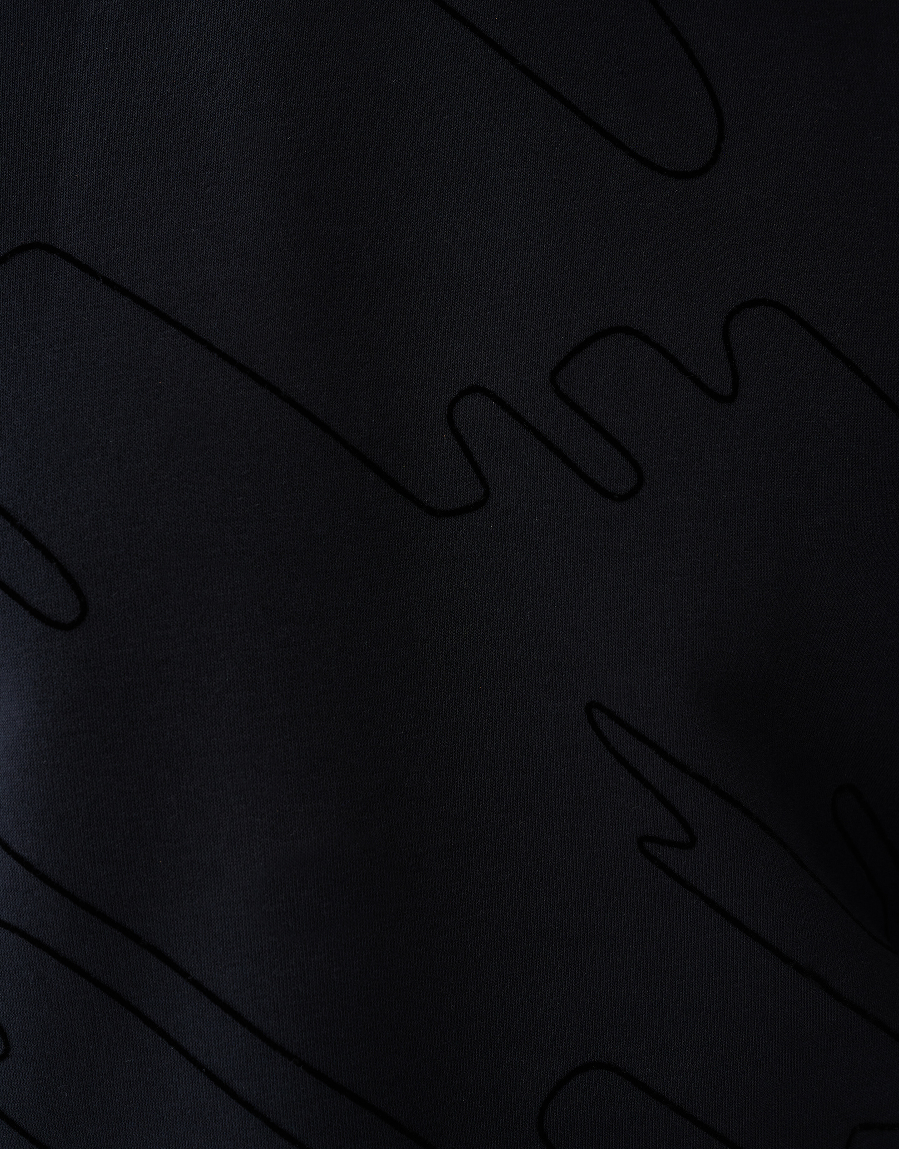 Flock Print Sweater Zwart SHOEBY MEN