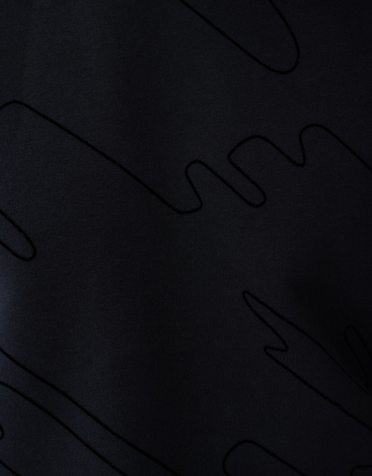 Flock Print Sweater Zwart SHOEBY MEN