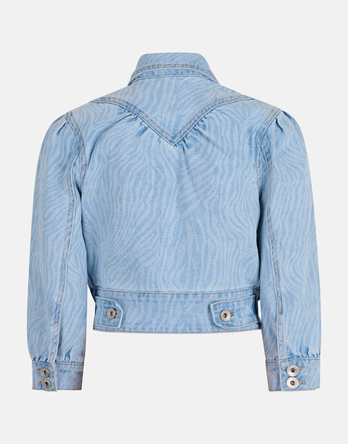 Zebra Print Spijkerjack Bleached SHOEBY GIRLS