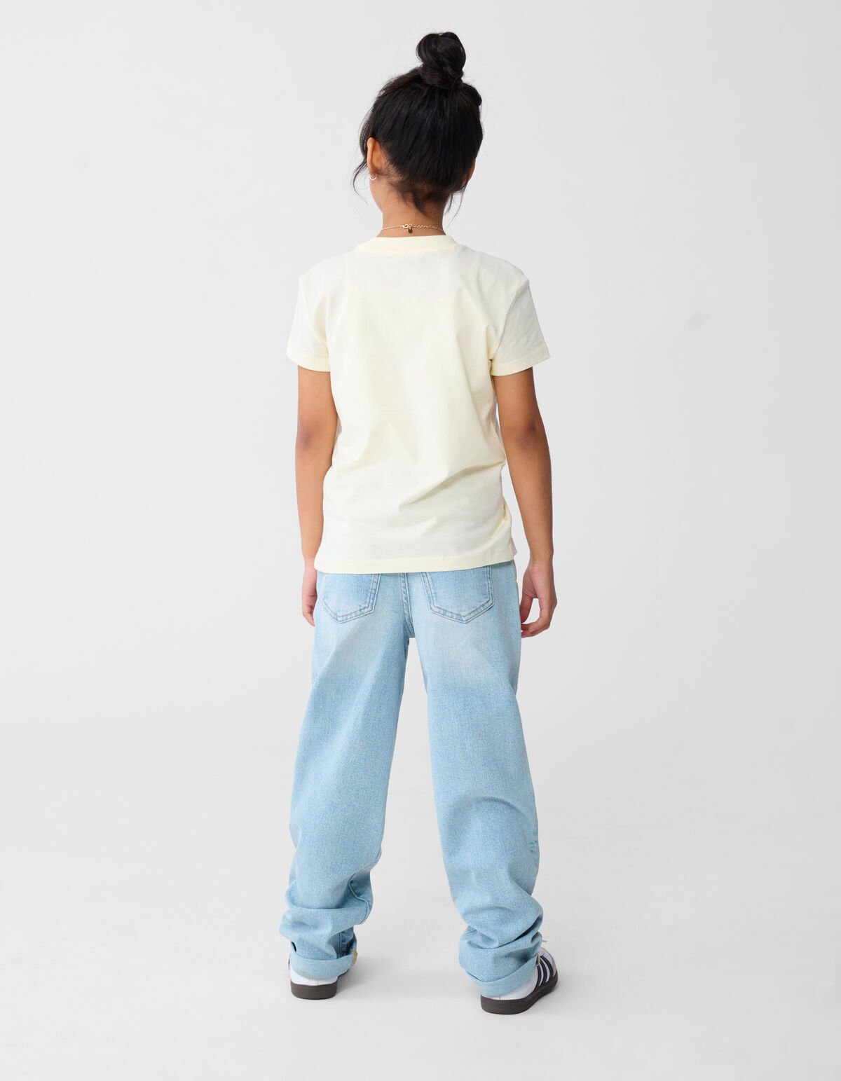 Flower Artwork T-shirt Lichtgeel SHOEBY GIRLS