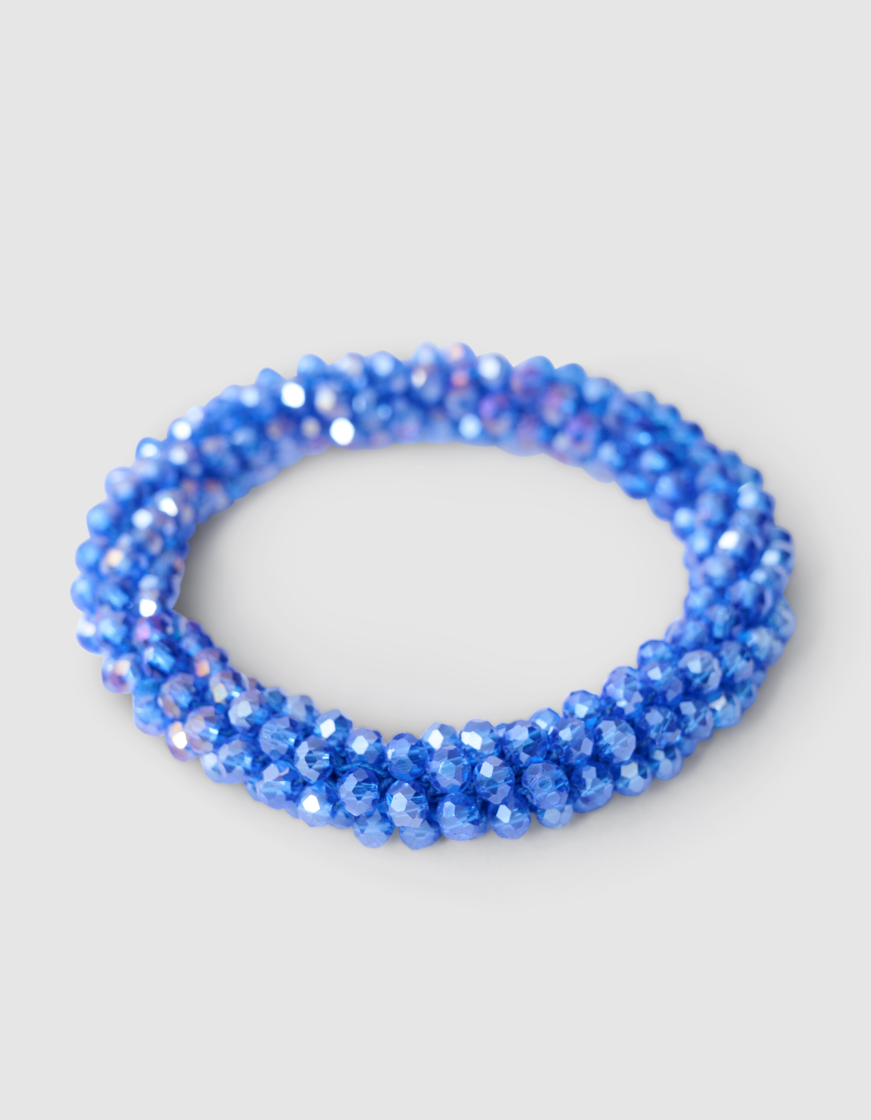 Beaded Haarelastiek Lichtblauw SHOEBY ACCESSOIRES