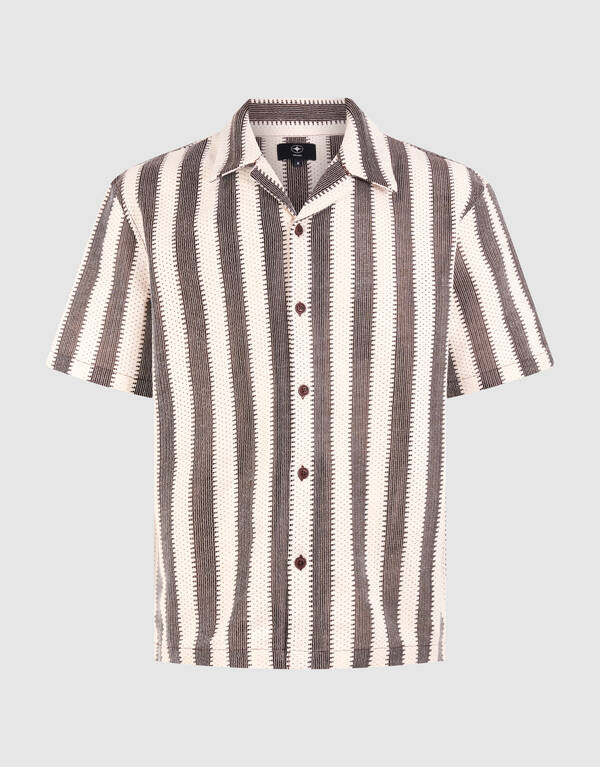 Relaxed Fit Crochet Overshirt SHOEBY MEN