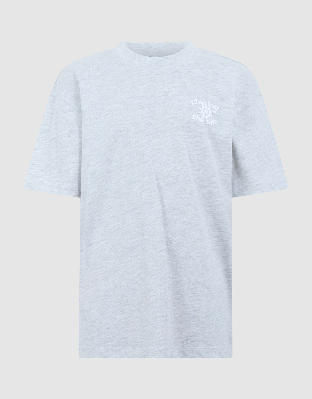 Chasing Artwork T-shirt Lichtgrijs SHOEBY BOYS