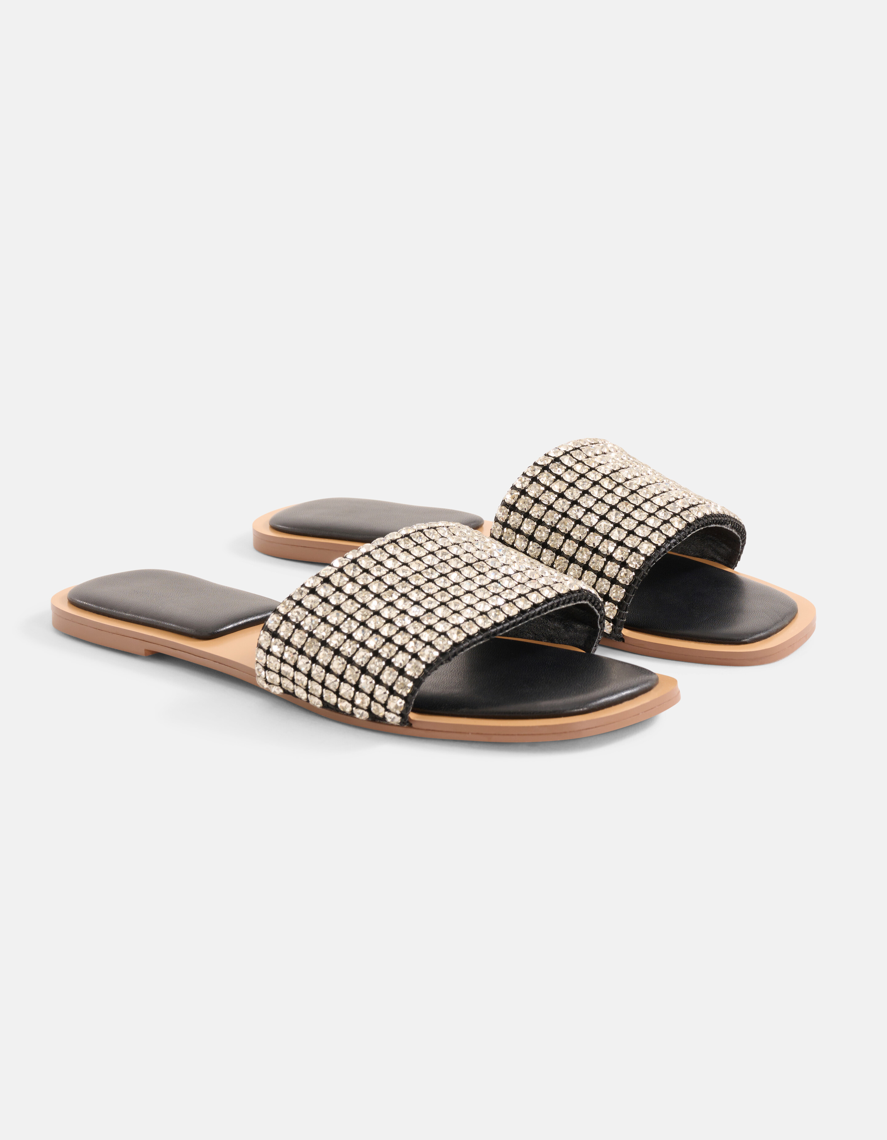 Strass Slipper Zwart SHOEBY SHOES