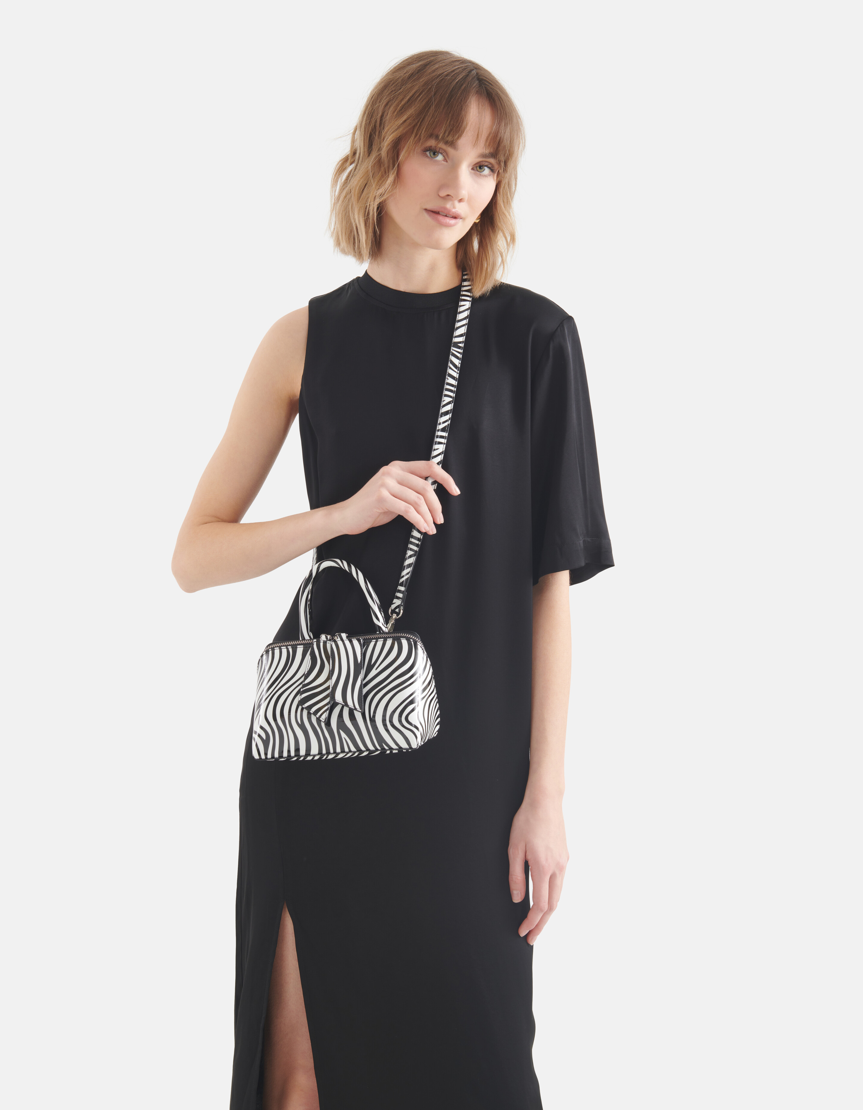Mini Zebra Tas Zwart/Wit SHOEBY ACCESSOIRES