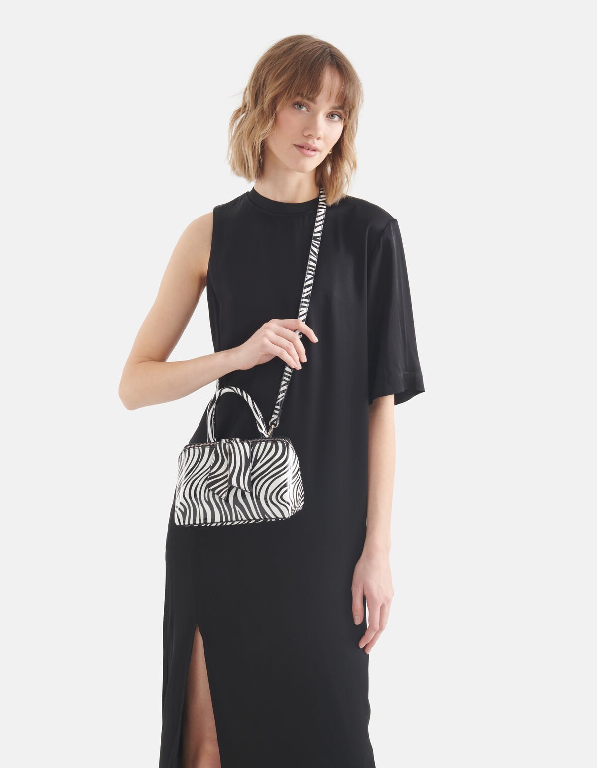 Mini Zebra Tas Zwart/Wit SHOEBY ACCESSOIRES