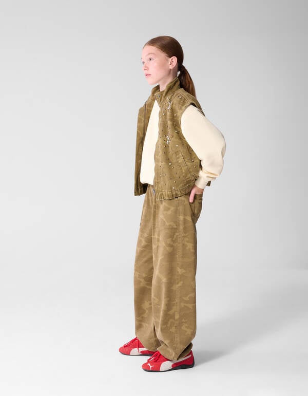Camo Broek Groen SHOEBY GIRLS