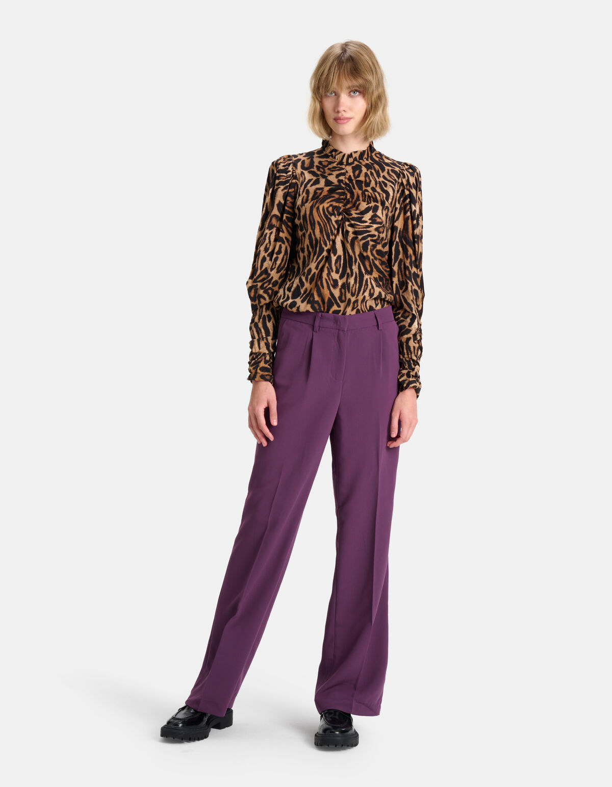 Loose Fit Pantalon Paars SHOEBY WOMEN