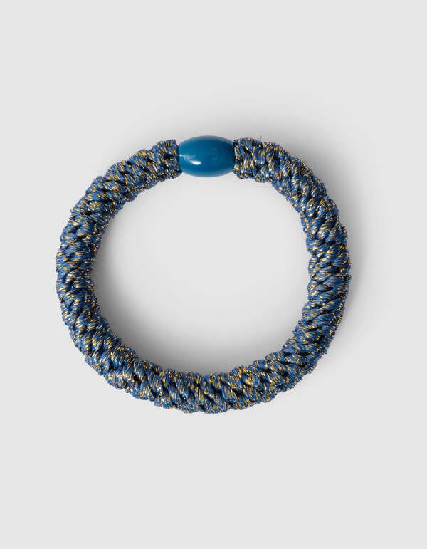 Lurex Haarelastiek Blauw SHOEBY ACCESSOIRES