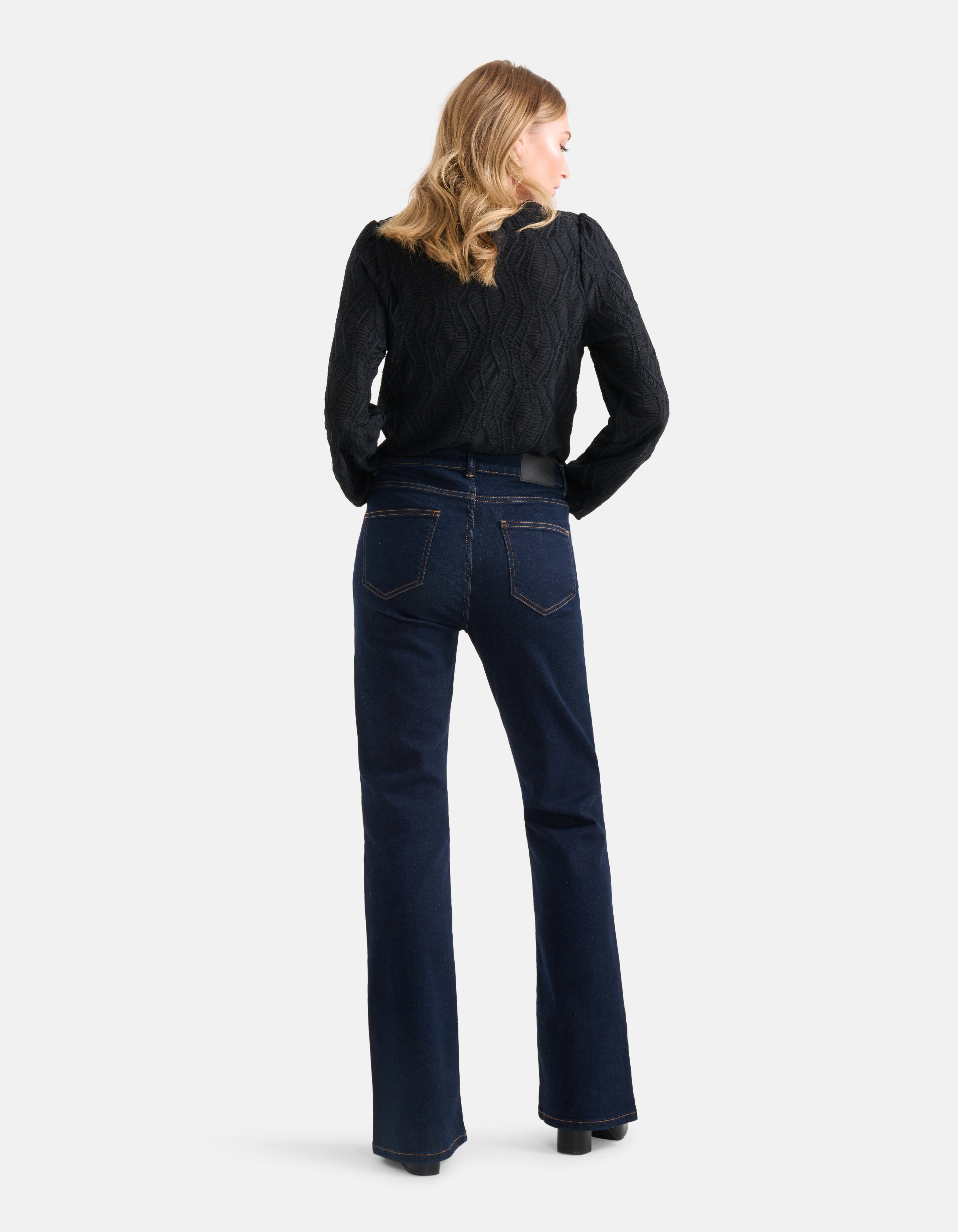 Flared Jeans Donkerblauw SHOEBY WOMEN