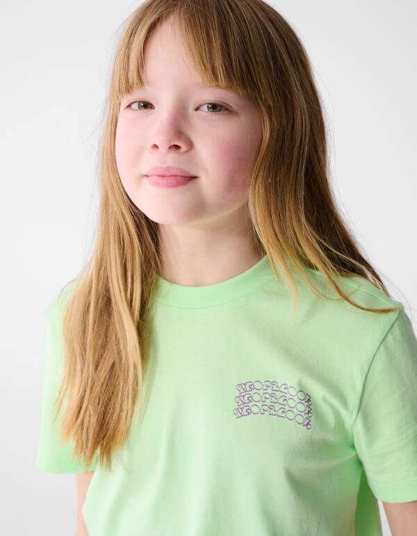 Fruit Disco Artwork T-shirt Lichtgroen SHOEBY GIRLS