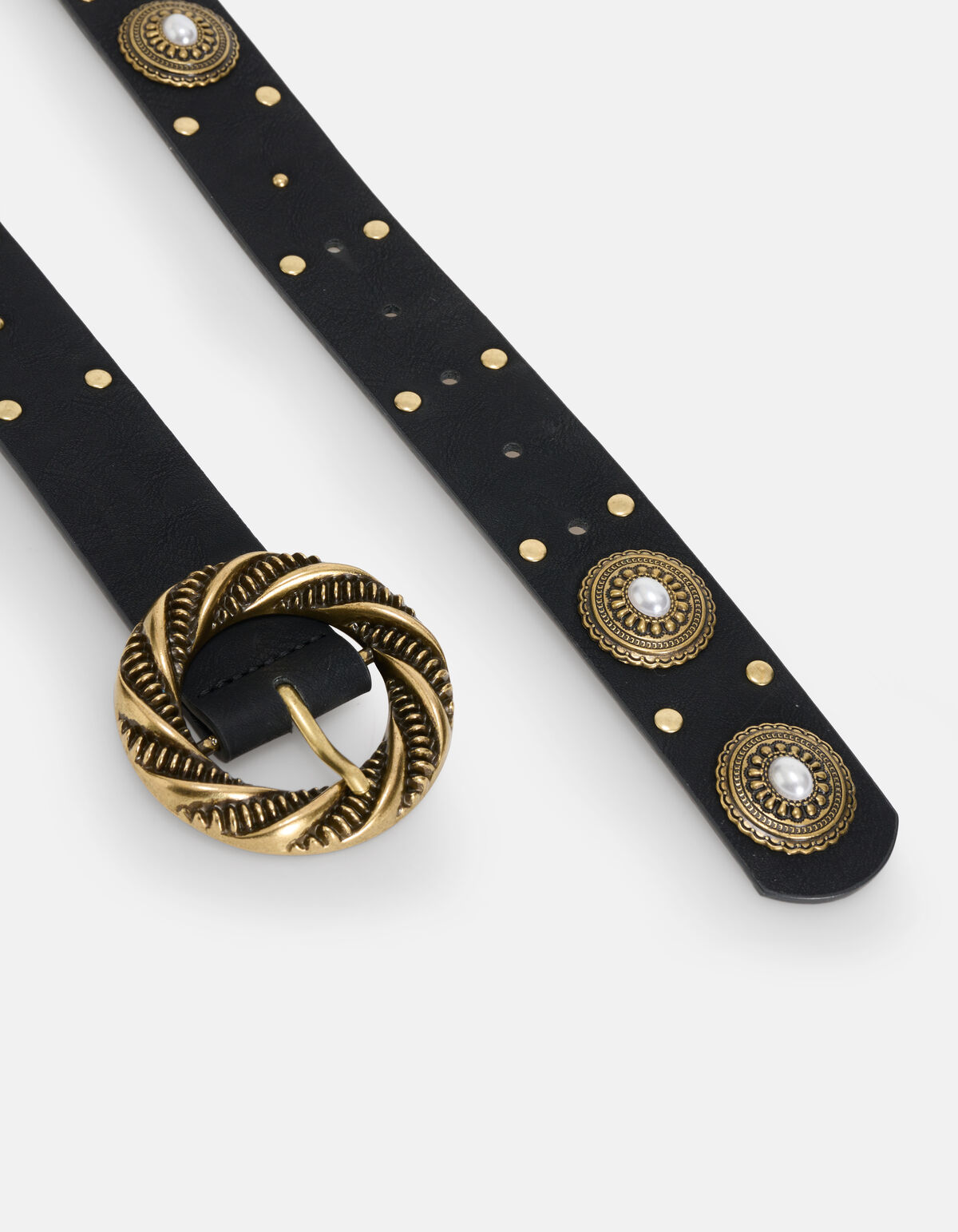 Vintage Parel Riem Zwart SHOEBY ACCESSOIRES