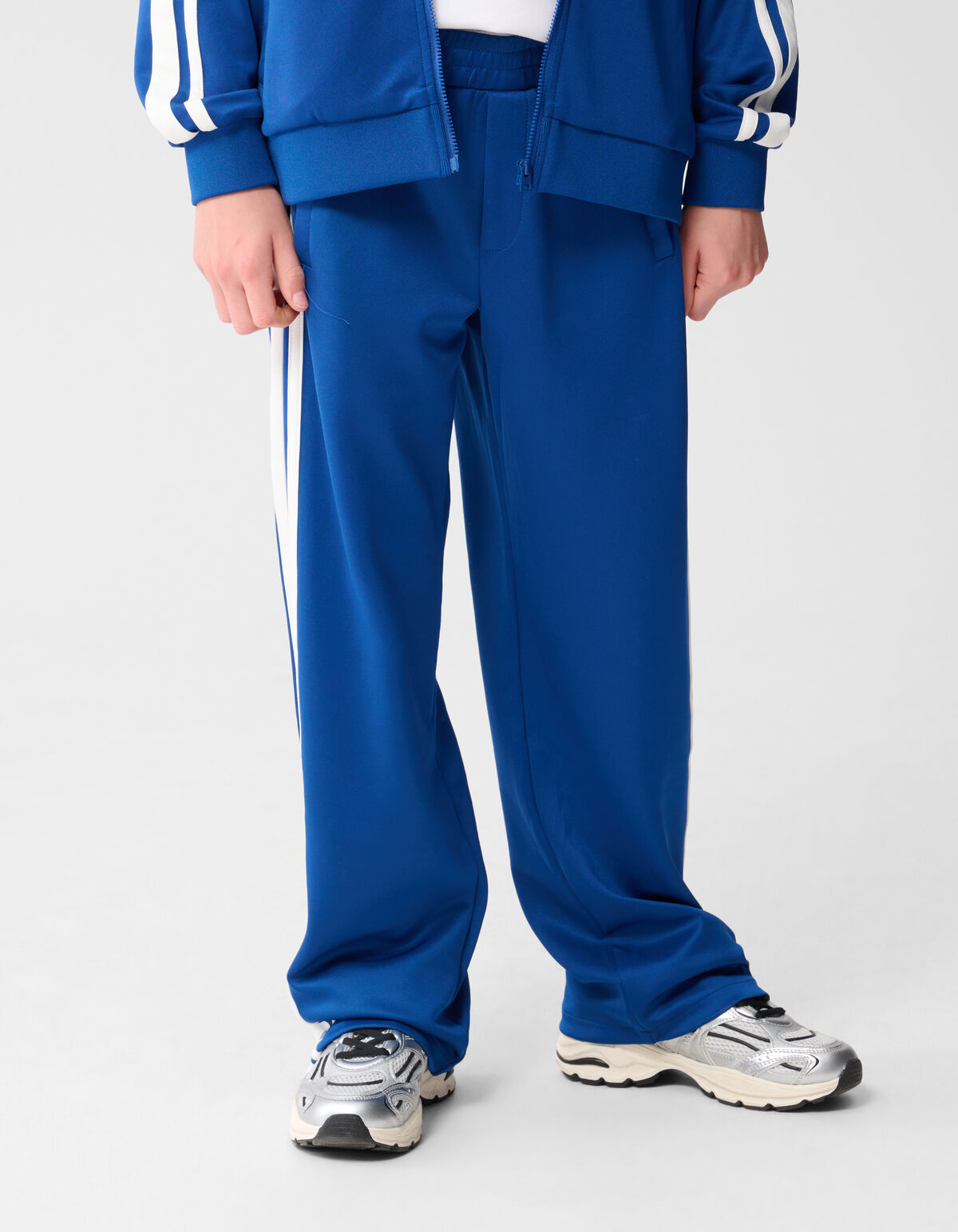 Sporty Wide Leg Fit Broek Blauw SHOEBY BOYS