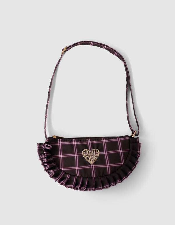 Ruiten Ruffle Tas Bruin SHOEBY ACCESSOIRES