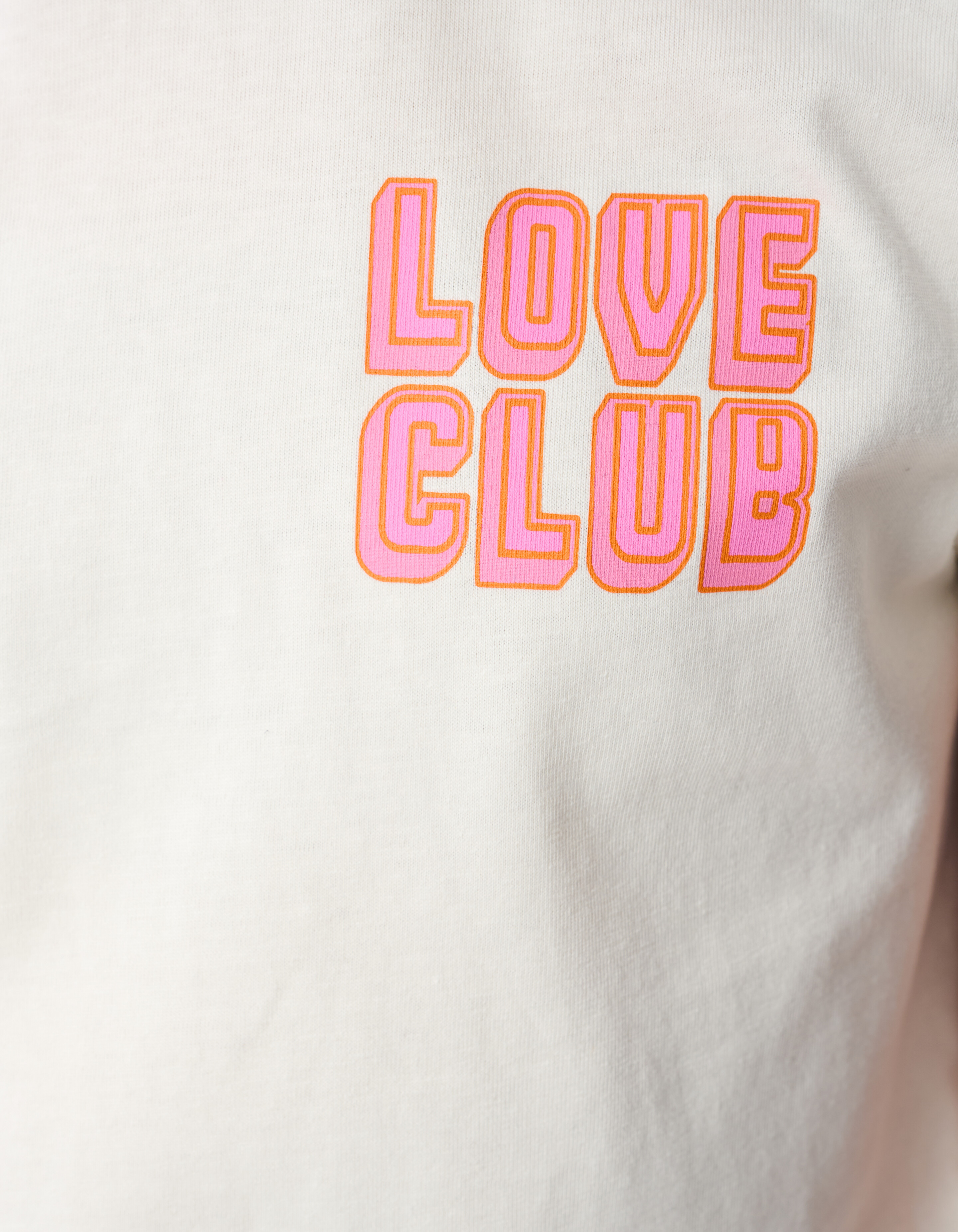 Love Club Artwork T-shirt Gebroken Wit SHOEBY GIRLS