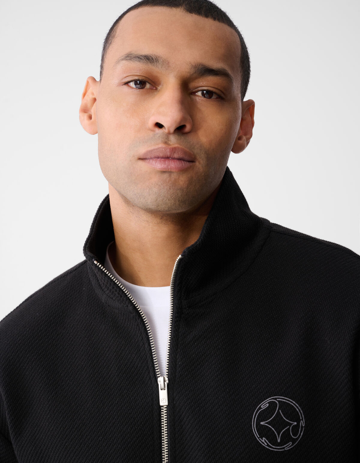 Half Zip Keper Sweater Zwart SHOEBY MEN