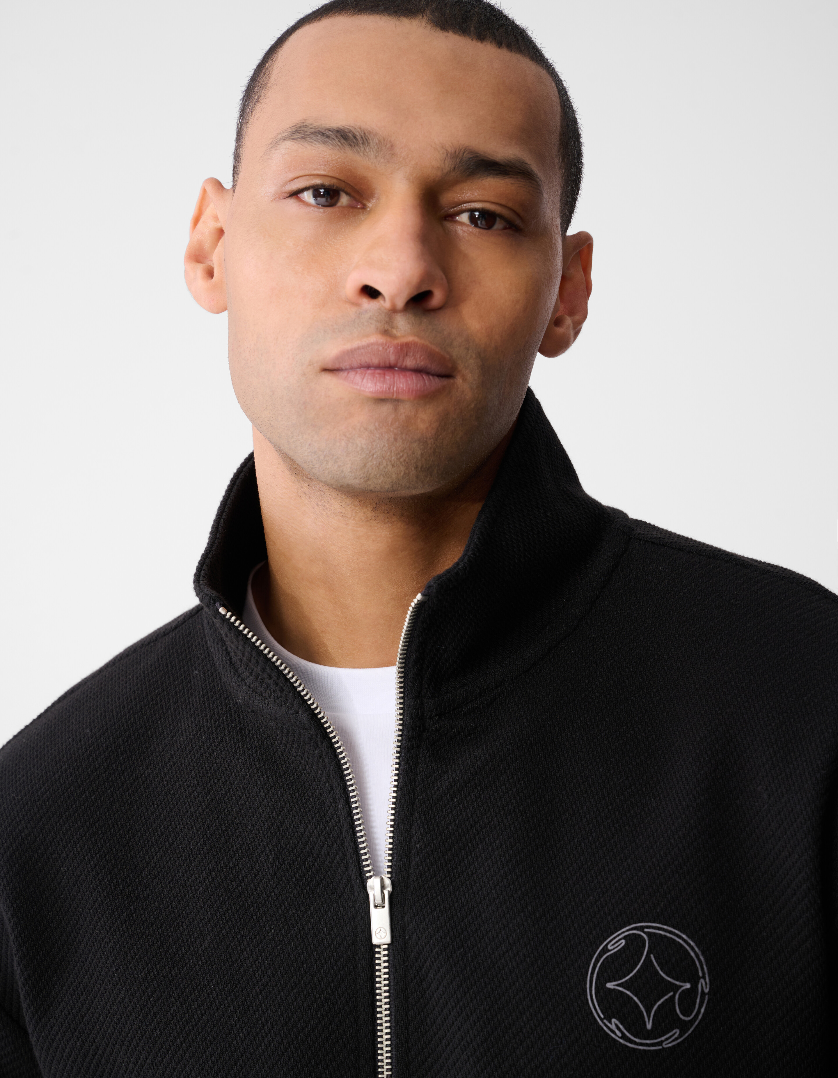 Half Zip Keper Sweater Zwart SHOEBY MEN