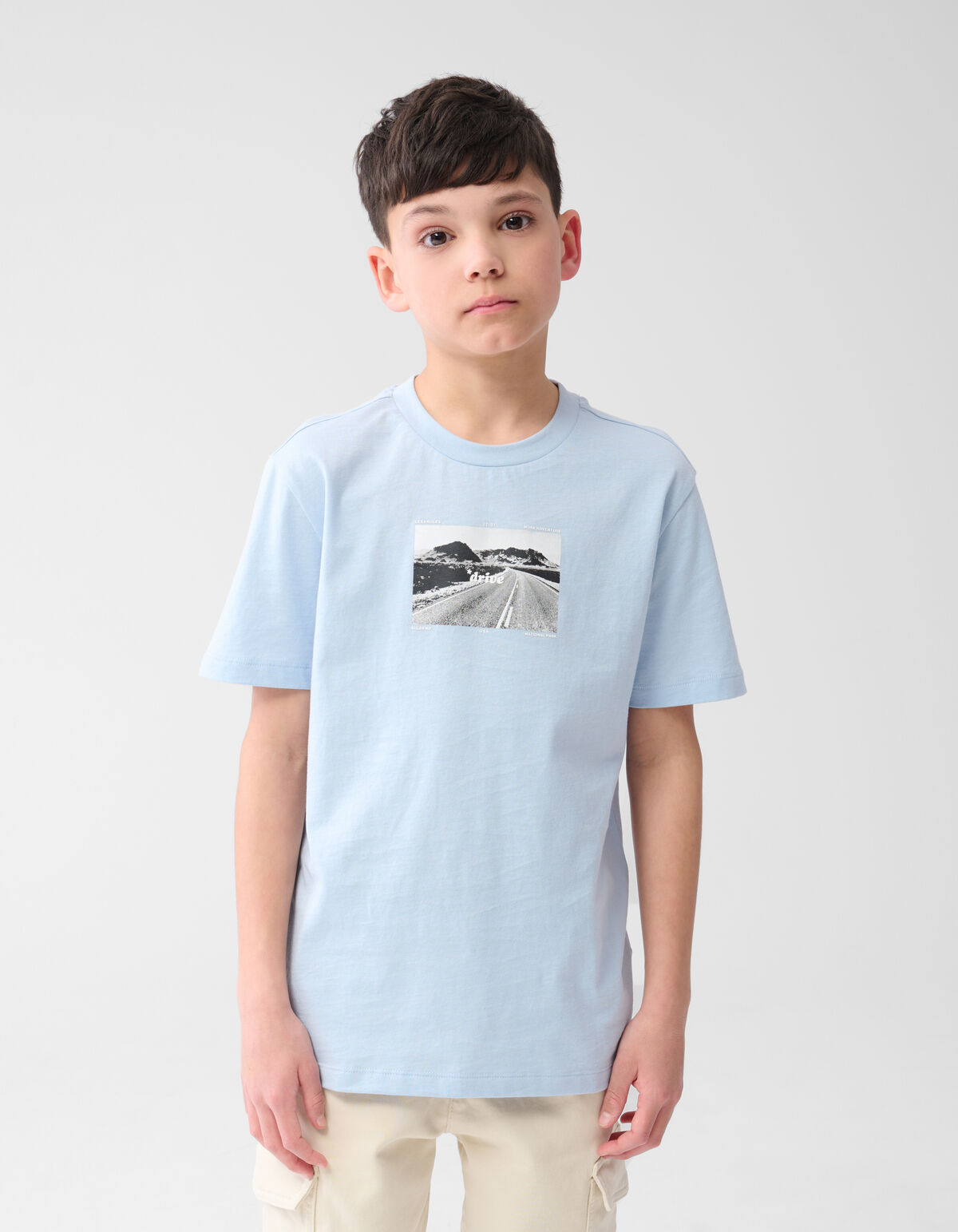 Artwork T-shirt Lichtblauw SHOEBY BOYS