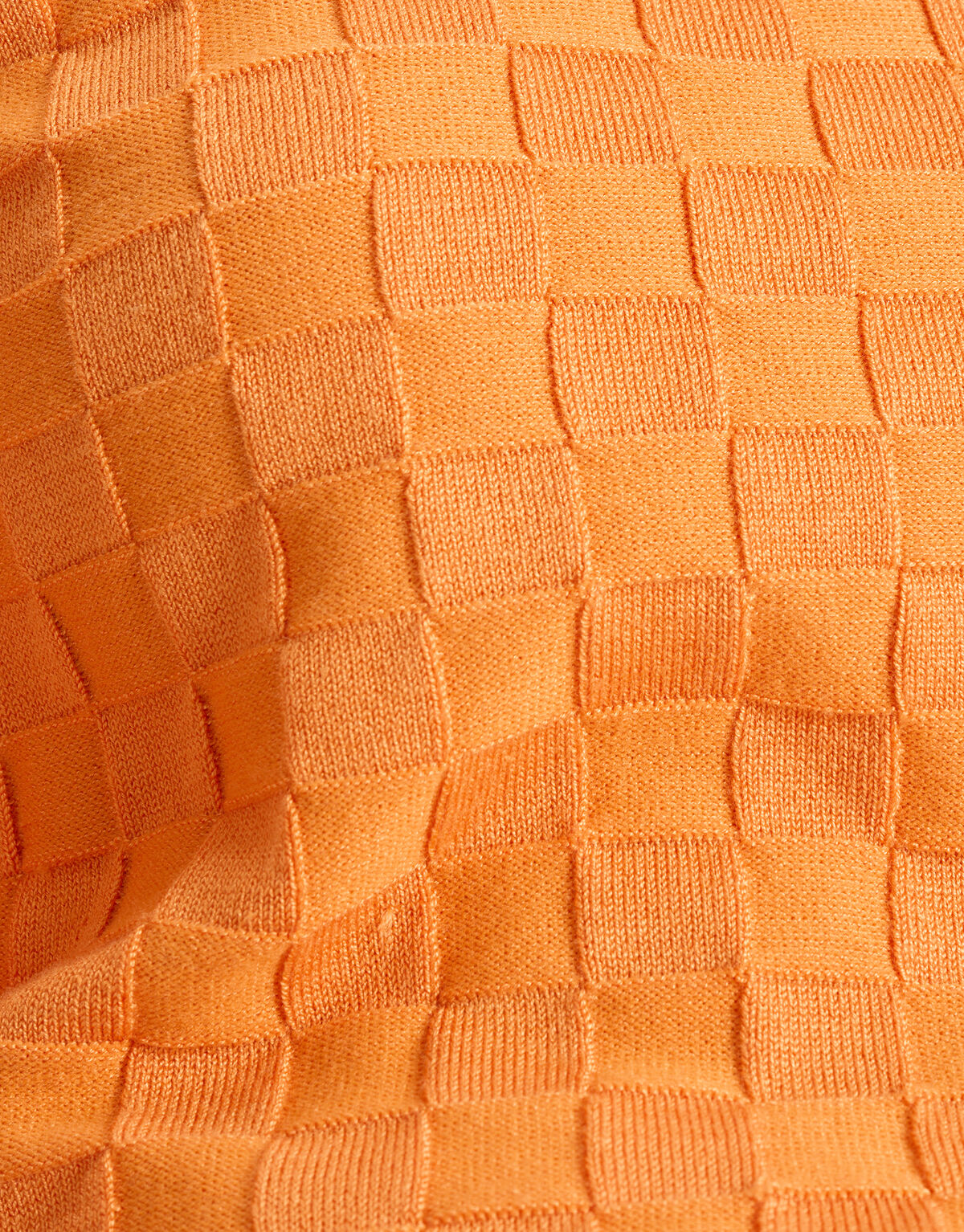 Ruiten Print Trui Oranje By Mieke SHOEBY WOMEN