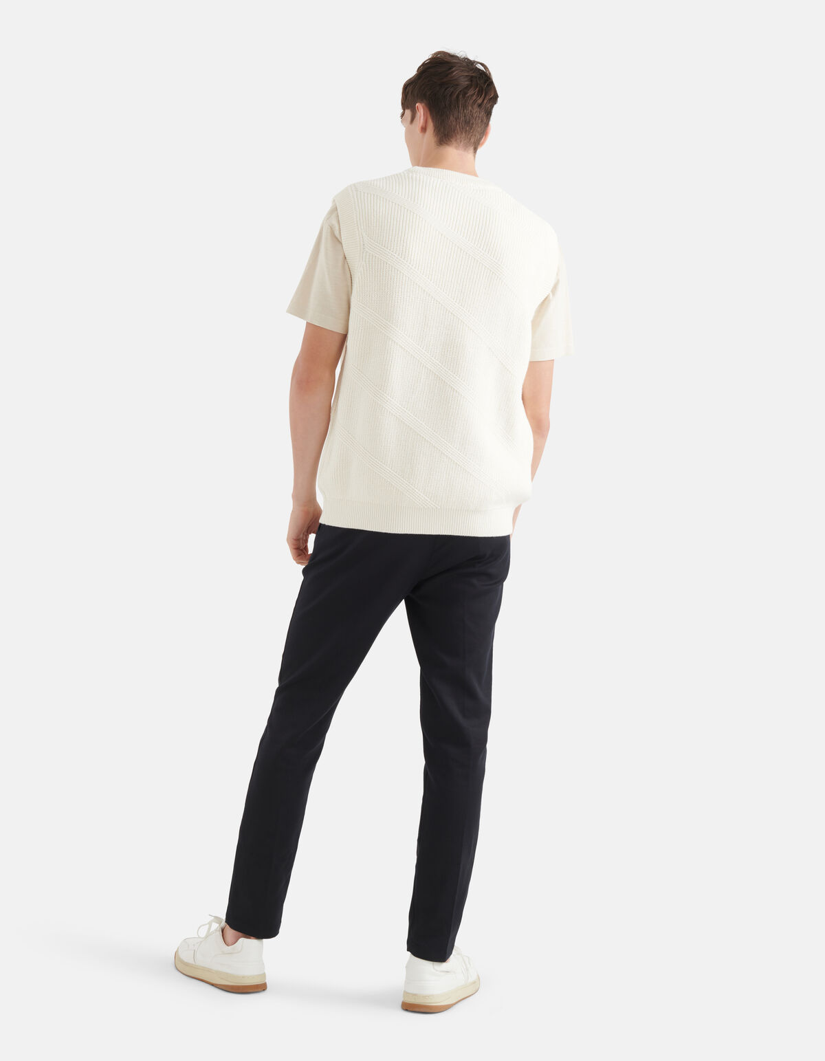 Diagonal Spencer Gebroken Wit SHOEBY MEN