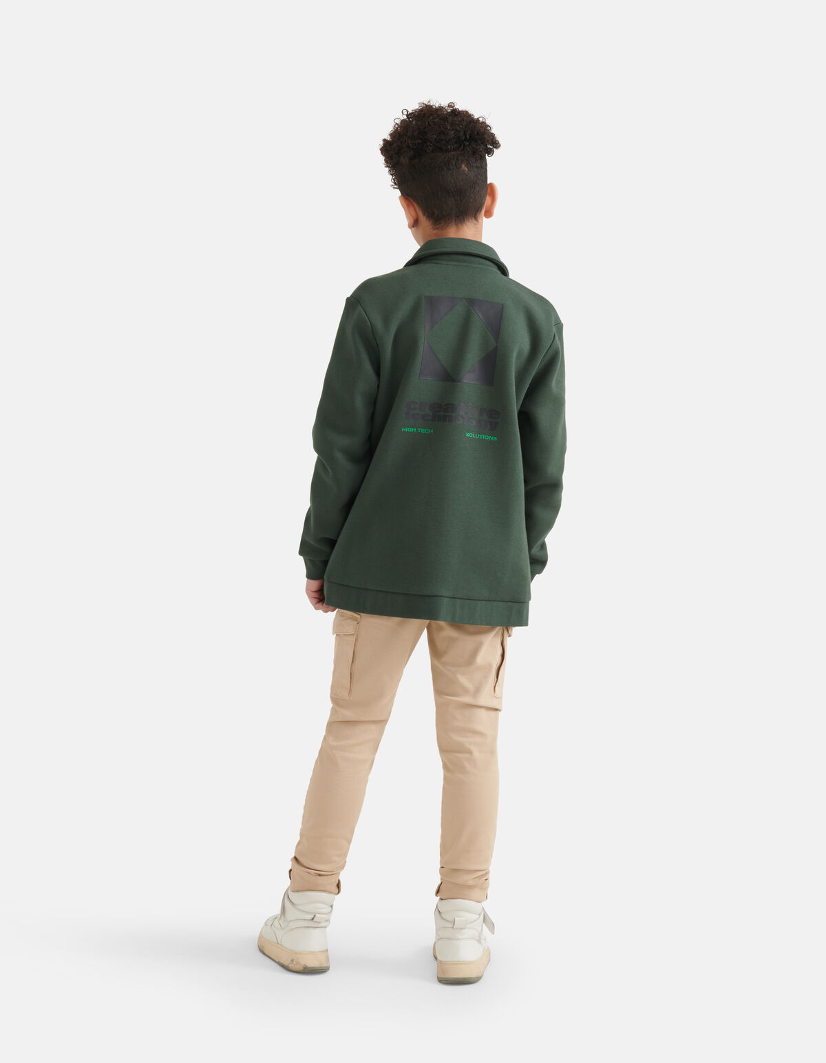 Printed Vest Donkergroen SHOEBY BOYS