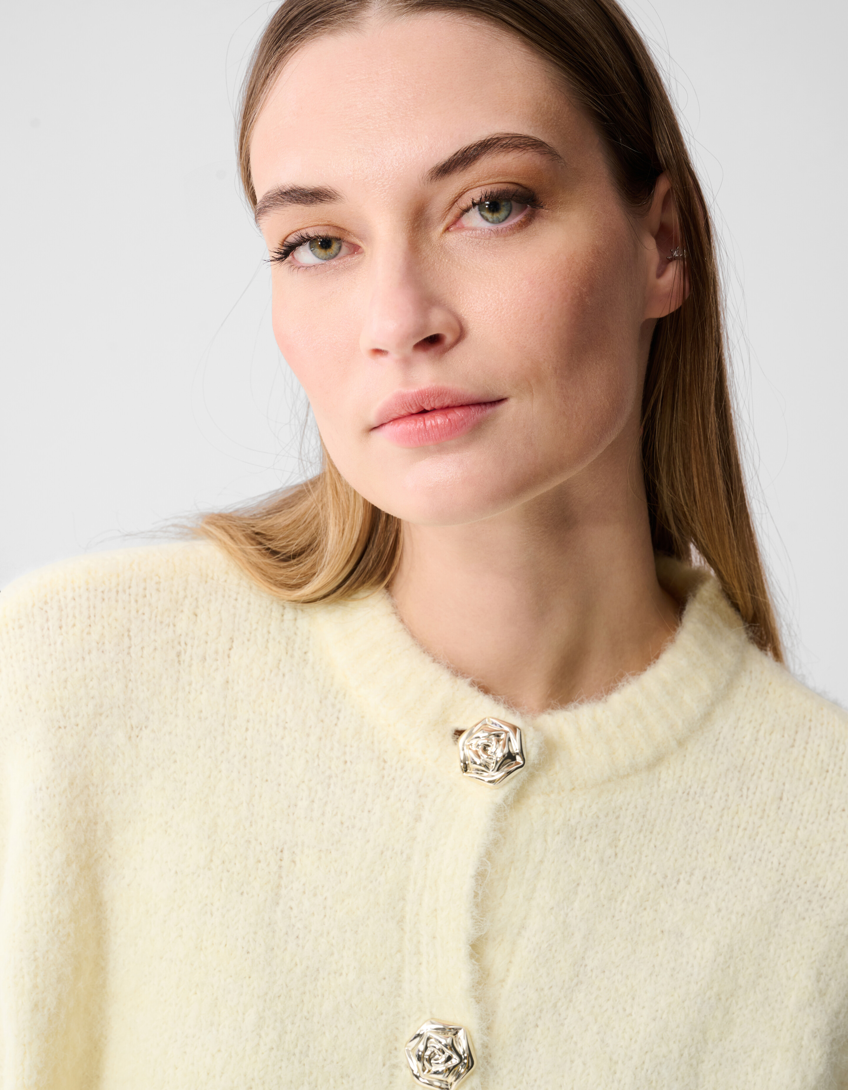 Fancy Button Vest Lichtgeel SHOEBY WOMEN