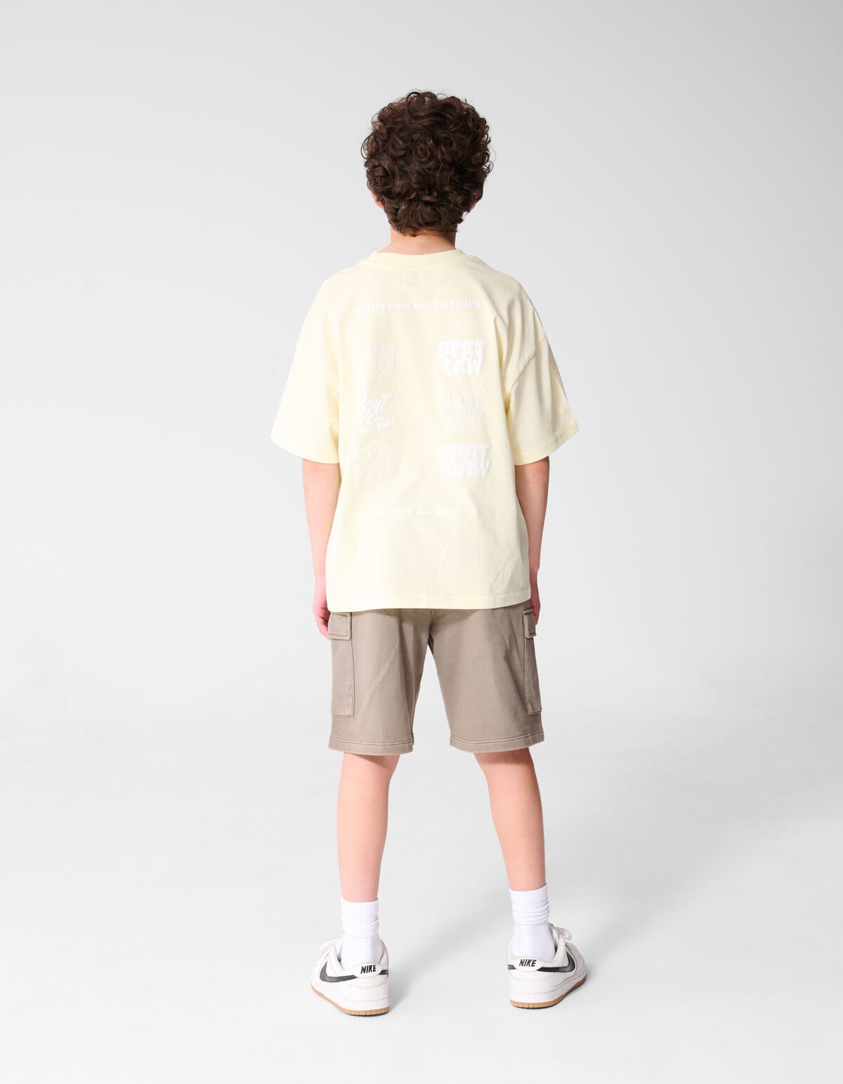 Sport Crew Artwork T-shirt Lichtgeel SHOEBY BOYS