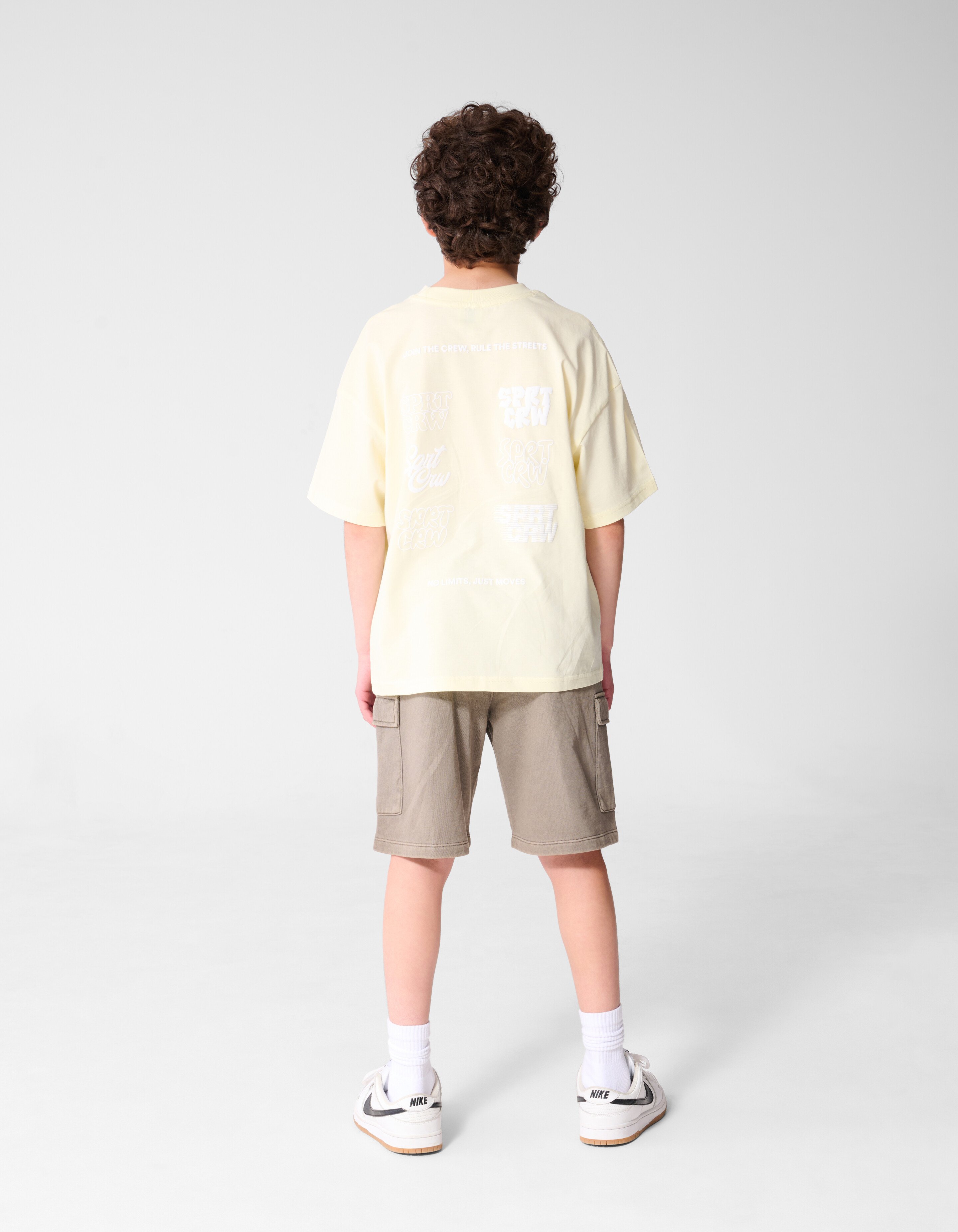 Sport Crew Artwork T-shirt Lichtgeel SHOEBY BOYS