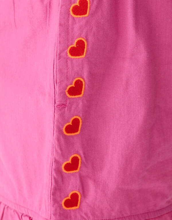 Ruffle Heart Short Roze SHOEBY GIRLS