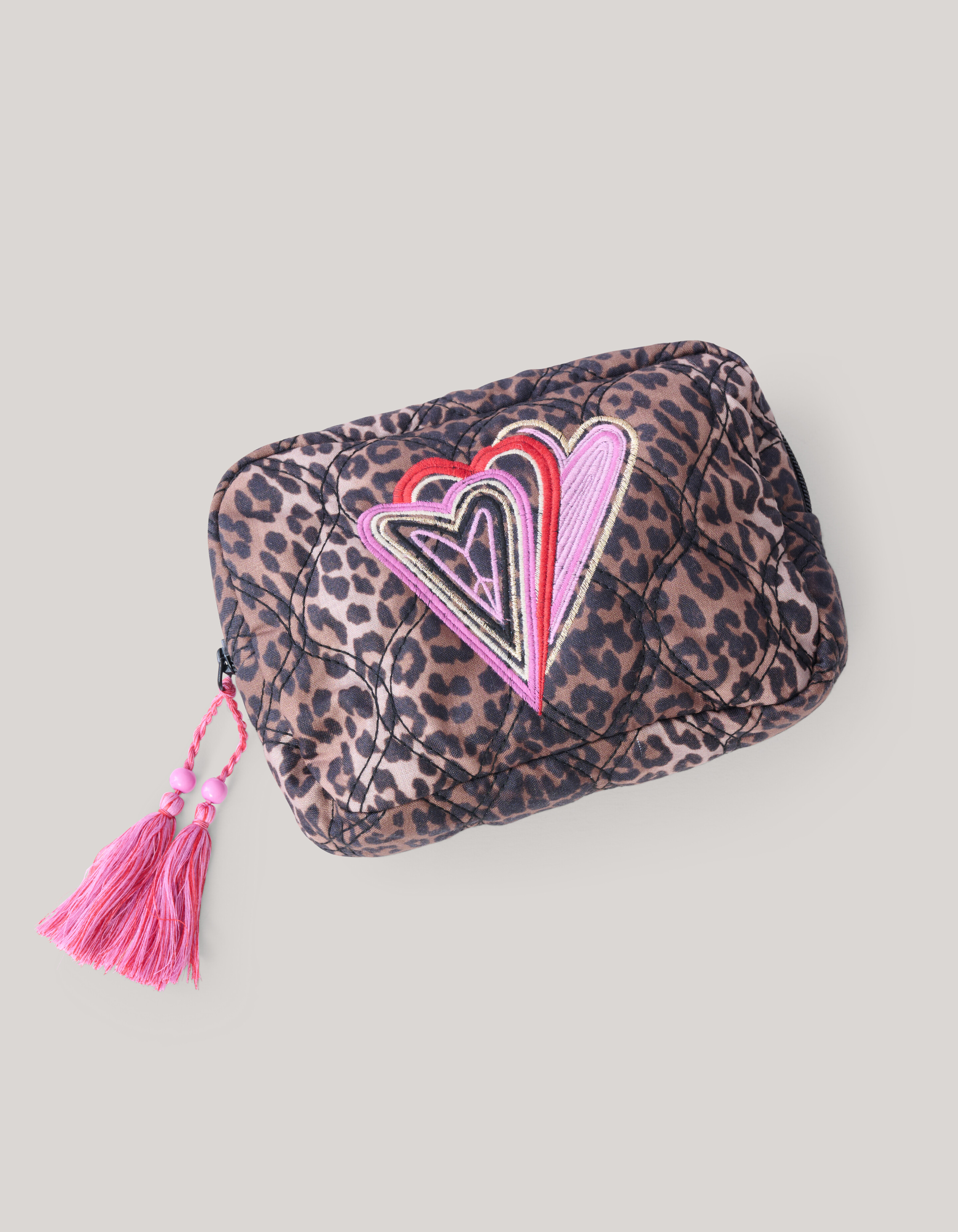 Leopard Make-up Tas Bruin SHOEBY ACCESSOIRES