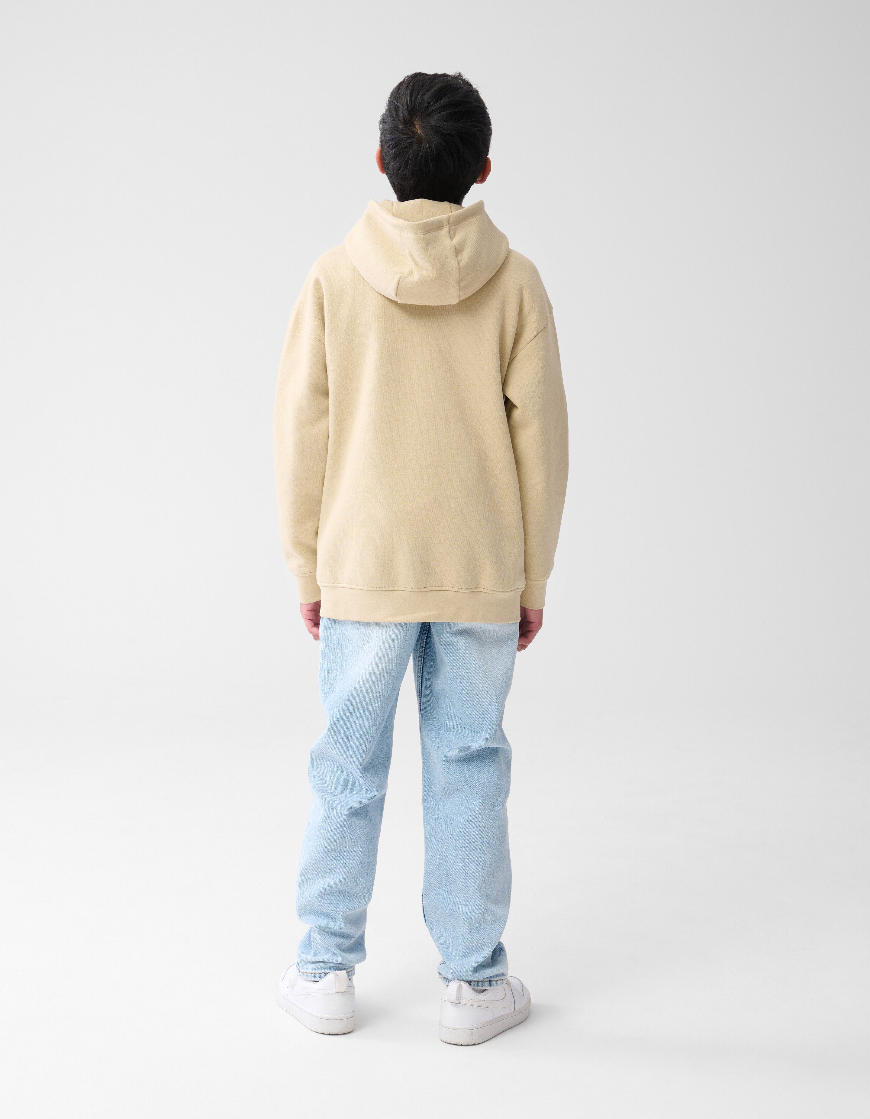 Basis Tekst Hoodie Zand SHOEBY BOYS