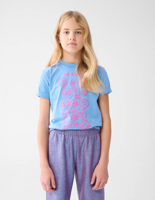 Artwork T-shirt Blauw SHOEBY GIRLS