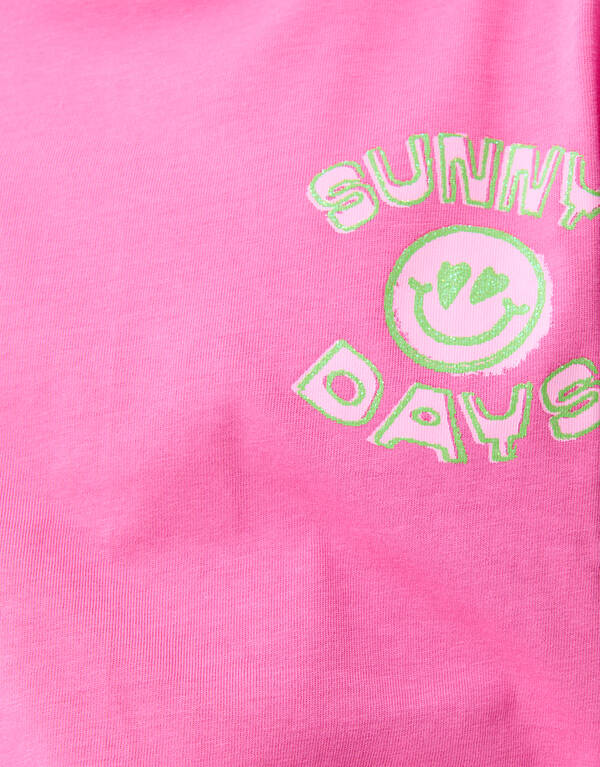 Sunny Artwork T-shirt Roze SHOEBY GIRLS